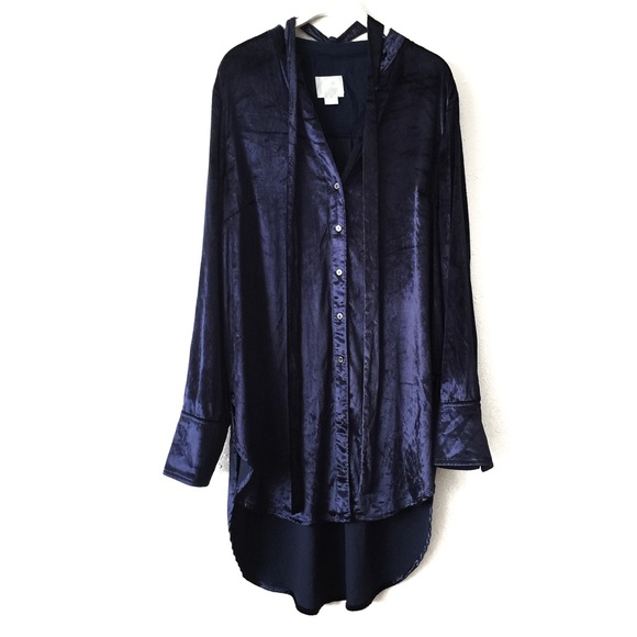 velvet tunic shirt
